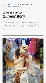 Storybook Entertainment website on mobile